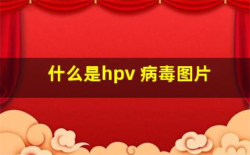 什么是hpv 病毒图片